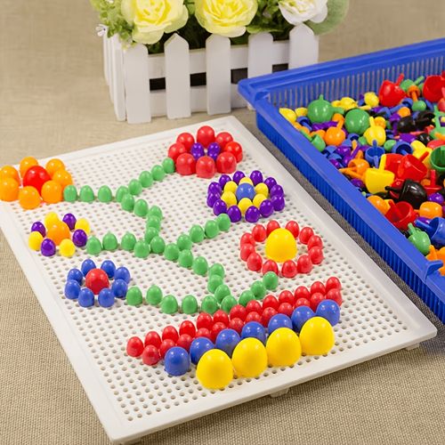 Mushroom Pegboard Toy