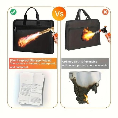 Fireproof Document Organizer Bag