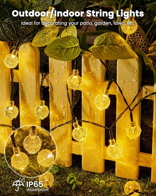 LED Solar Garden Crystal Lights