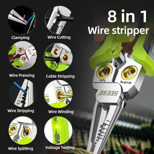8-in-1 Wire Stripper for Electrician
