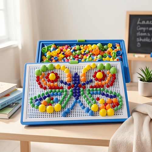 Mushroom Pegboard Toy