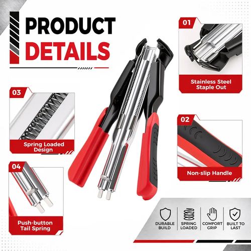 C Clips Hog Ring Pliers Kit 100 PCS