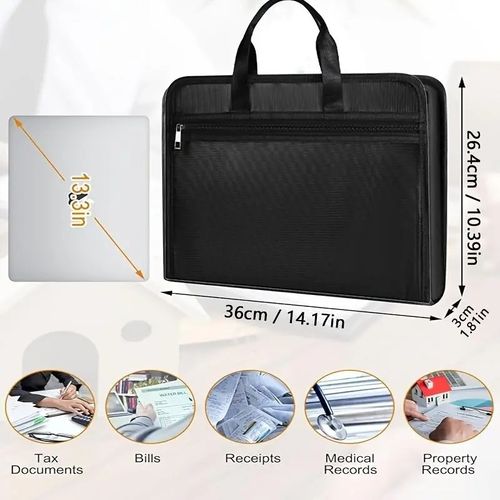 Fireproof Document Organizer Bag