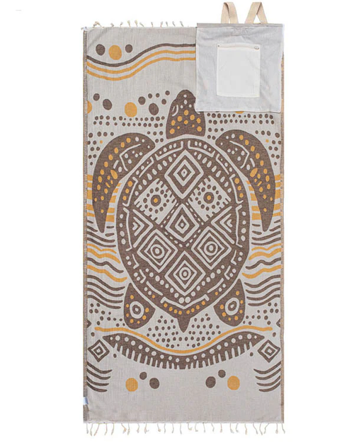 2-in-1 Foldable Beach Towel Bag