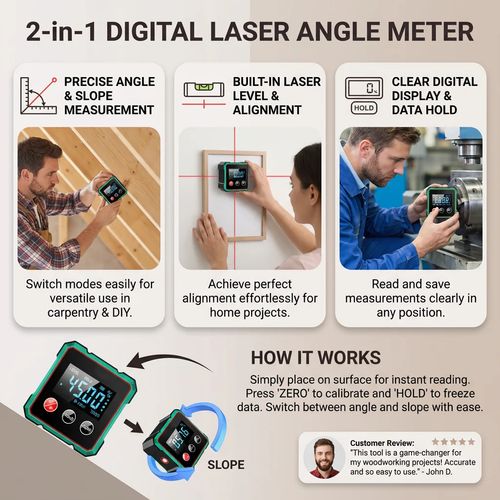 2-in-1 Digital Laser Angle Meter