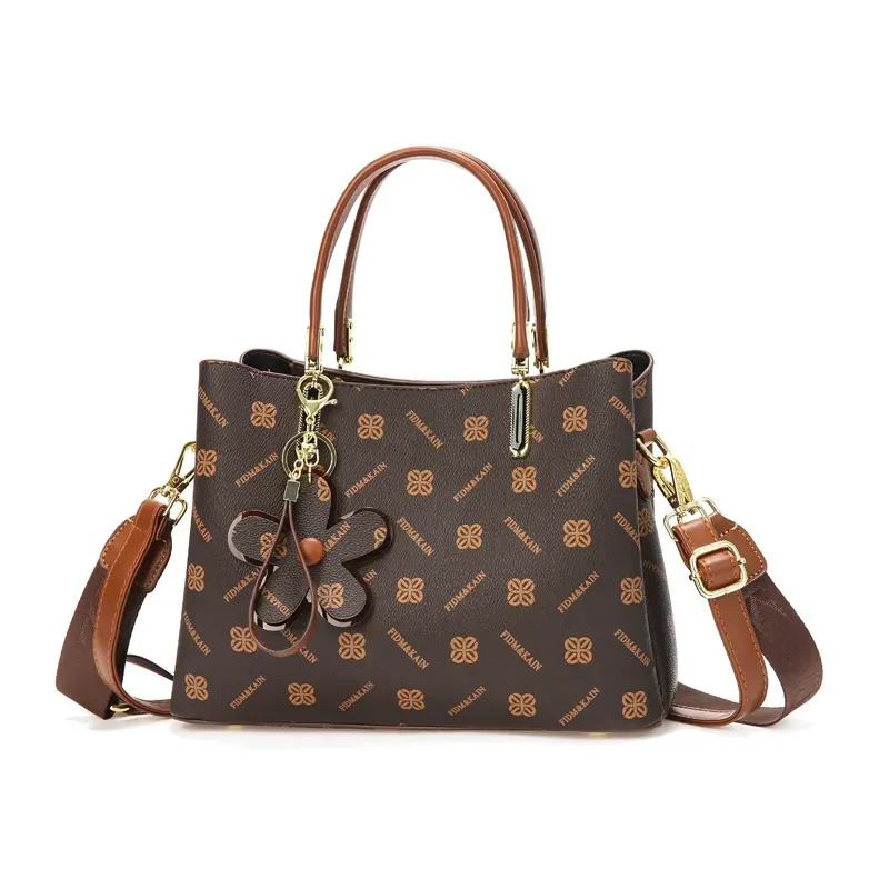 2025 New Retro PU Tote Bag for Women - Stylish Large Capacity Shoulder Crossbody Bag, Elegant High-End Fashion Handbag, Versatile Casual Daily