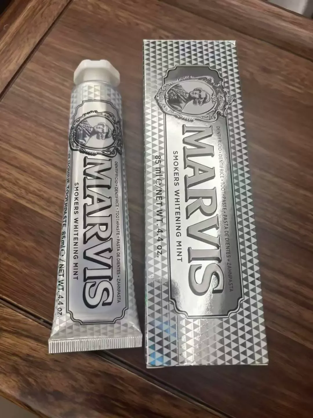 Marvis Whitening Toothpaste 85ml - Jasmine Mint Flavor, Fresh Breath, Gum Care, Brightening Toothpaste for Daily Oral Hygiene