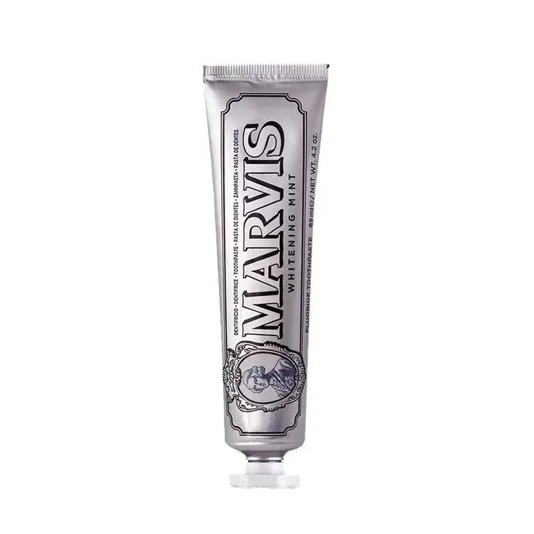Marvis Whitening Toothpaste 85ml - Jasmine Mint Flavor, Fresh Breath, Gum Care, Brightening Toothpaste for Daily Oral Hygiene