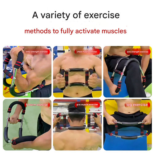 Multifunctional U-Shaped Arm Exerciser - Professional Chest & Arm Strength Trainer, Adjustable Dual-Spring Design, Home Gym Arm Workout Equipment for Fitness Training