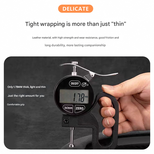 Napa Nappa Leather Car Steering Wheel Cover - Quick Turn Non-Slip Breathable Ultra-Thin Cover for Four Seasons Car Accessories - Versatile