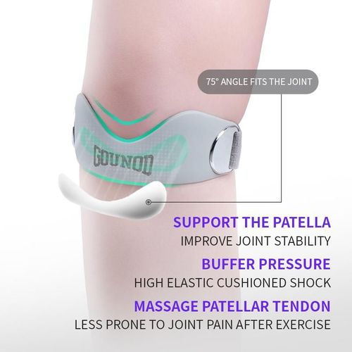 Silicone Patella Knee Strap for Knee Pain Relief | Adjustable Support Brace for Men & Women | Ideal for Running, Basketball, Squats, Tendonitis & Jumper's Knee