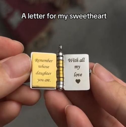 My Little Star Book Necklace for Daughter , Birthday Day Gift Graduation Jewelry of Love