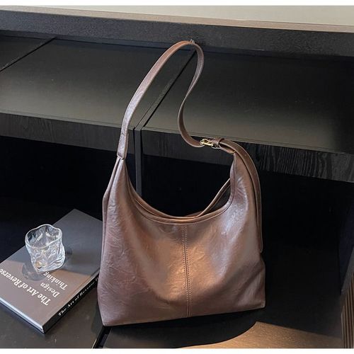 Women's Solid Color Shoulderbag Pu Leather Cute Shoulder Bag, Simple Large Capacity Crossbody Purses 2025, Daily Commuter Purse, Shopping Shoulder Elegant Commuter Bag, Fashionable Bags