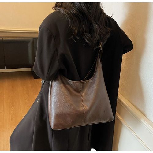 Women's Solid Color Shoulderbag Pu Leather Cute Shoulder Bag, Simple Large Capacity Crossbody Purses 2025, Daily Commuter Purse, Shopping Shoulder Elegant Commuter Bag, Fashionable Bags