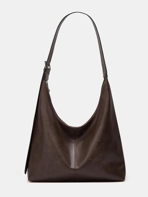 Women's Solid Color Shoulderbag Pu Leather Cute Shoulder Bag, Simple Large Capacity Crossbody Purses 2025, Daily Commuter Purse, Shopping Shoulder Elegant Commuter Bag, Fashionable Bags