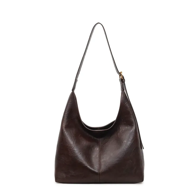 Women's Solid Color Shoulderbag Pu Leather Cute Shoulder Bag, Simple Large Capacity Crossbody Purses 2025, Daily Commuter Purse, Shopping Shoulder Elegant Commuter Bag, Fashionable Bags