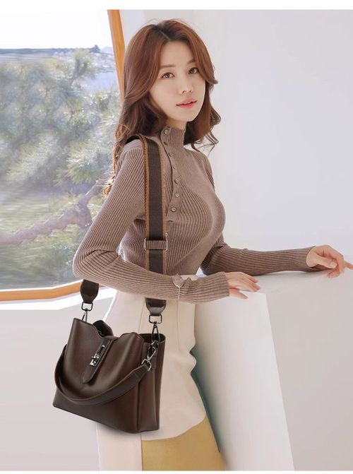 2025 New Designer Three Straps Bucket Bag for Women -  Multi-layer Storage,Large Capacity, Classic, Casual Trendy,Versatile, Shoulder, Crossbody & Tote Bag Moms Handbags Everyday Purses for Women