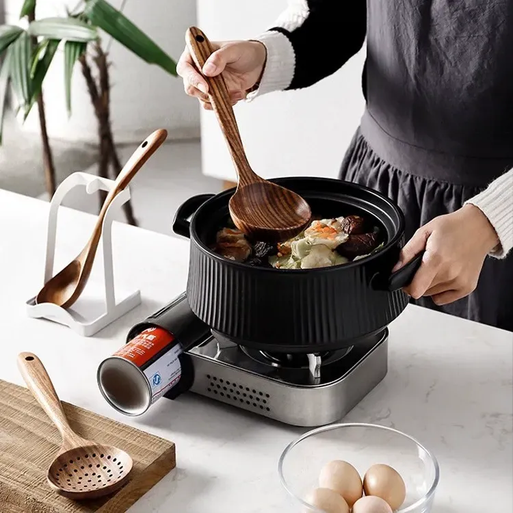 Wooden Utensils Set, 5pcs Non-stick Cooking Utensils, Kitchen Utensils Set for Home Use