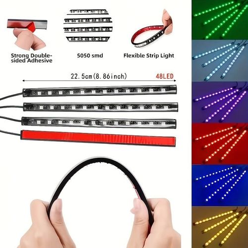 LED RGB Underglow Kit: 16M Colors, 9 FX Modes, IP67 Waterproof, Remote Control forLED RGB Underglow Kit: 16M Colors, 9 FX Modes, IP67 Waterproof, Remote Control for