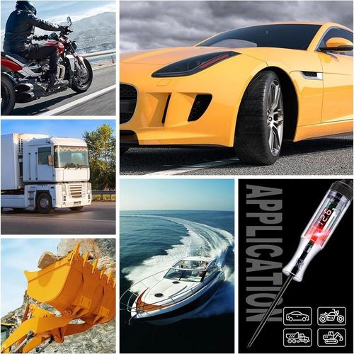 Automotive 5V-90V Digital LED Circuit Tester, Bidirectional Light Tester, Electrical Voltage Tester with Extended Spring Wire