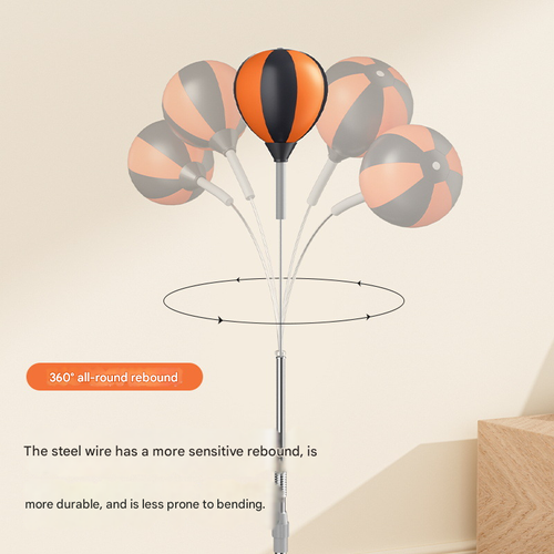 Adjustable Height Speed Ball - Freestanding Boxing Target for Home Use, Martial Arts & Boxing Training, Stress Relief Equipment for Dodge, Speed & Reflex Training