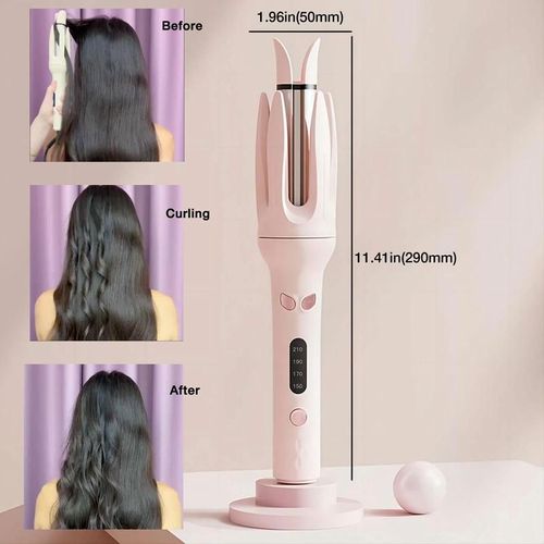 Automatic Hair Curling Iron, 28mm Hair Curler, Negative Ion Automatic Hair Hair Curl Wand, 4 Modes Temperatures Rotating Curling Iron for Women, Hair Styling Tools for Home, Automatic Curling Stick