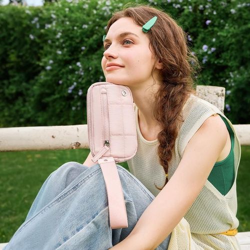 Wristlet Christmas gift idea 2025 viral eco friendly Wallet for Women with ID Pocket Fashion Purse Card Holder Phone RFID Blocking Pouch Compact Daily Use winter trendy Gift for her