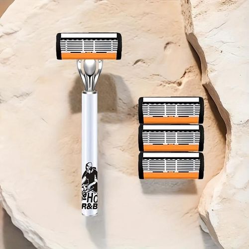 This classic men's razor comes with 42 ultra-sharp and durable blades, and its progressive design ensures a safe, smooth and painless shaving experience. Comes with 2 non- slip handles, perfect for holiday gifts