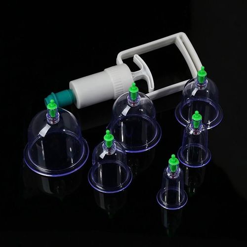 Cupping Set, 6 Cups Cupping Kit for Massage Therapy, Chinese Cupping Therapy Set with Magnetics, Professional Vacuum Cupping Set for Cellulite Reduction Muscle Pain Relief with Manual Pump