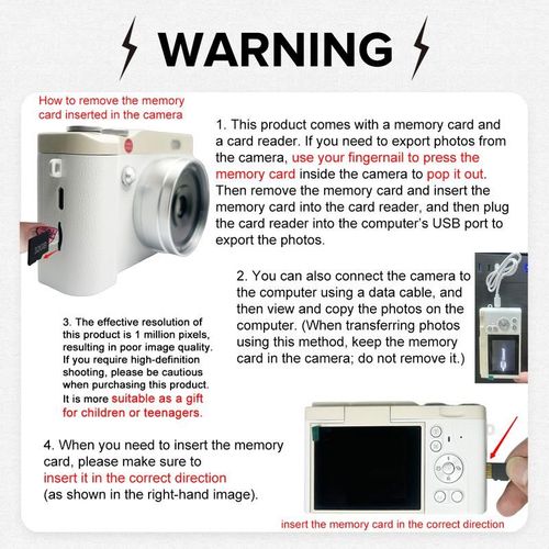 Portable Digital Cam, Student Camera, Pocket Camera, Portable Selfie Camera, 180° Degree Flip Screen Camera For Students, Entry-Level Digital Camera With 32GB Memory Card, Video, Photography, Perfect For Back-To-School Season, Thanksgiving New Year Gift