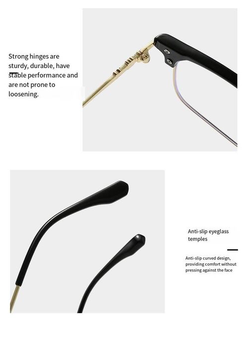 Unisex Browline Anti-Blue Light Eyeglasses, Basic Semi-Rimless Frame Design Glasses, Perfect For Students Everyday Use