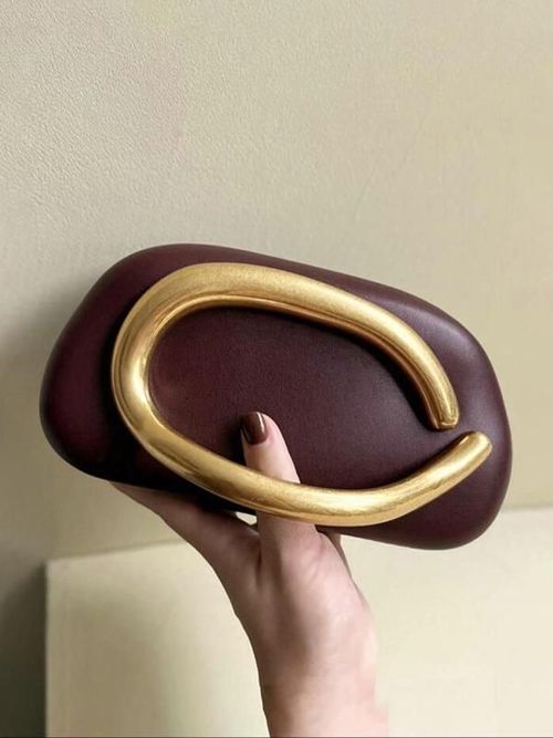 Women's Elegant Solid Color Evening Clutch Bag - Fashionable PU Leather Trendy All match Exquisite Purse, Ideal for Party Gift