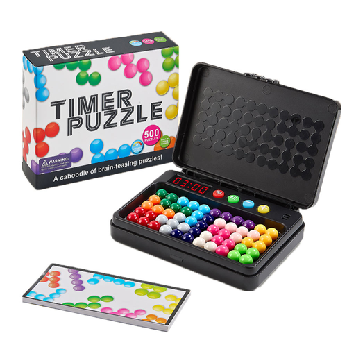 Unisex 3D Pyramid Puzzle Smart Beads Game - Logic Thinking & Problem-Solving Brain Training Toy for Kids and Adults, Interactive Challenge Puzzle