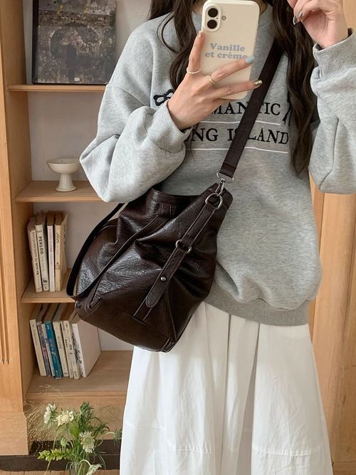 Women's Solid Color Tote Bag, Fashionable Large Capacity for Work & Daily Used, Casual Trendy Versatile High-quality Daily Commuting Bag, Pu Tote Satchel, Office Work Bag