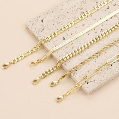 Bracelets for Women , Jewelry Sets for Women Trendy Thin Dainty Stackable Cuban Link Paperclip Chain Bracelet Pack Fashion Accessories Gifts for Womens maximalist jewelry