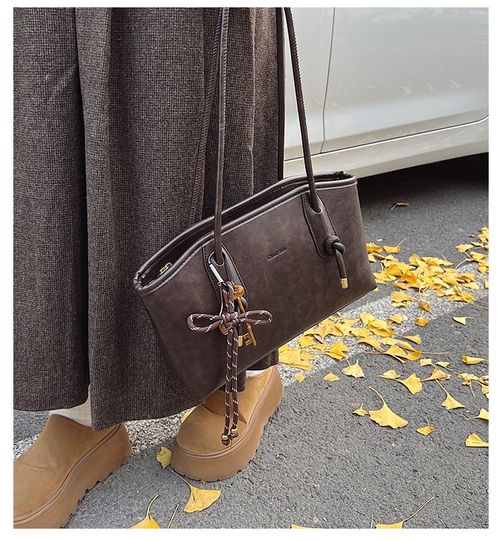 26 Women's Elegant Solid Color Shoulder Bag, Fashionable Large Capacity Crossbody Bag for Daily Used, Casual Trendy Versatile High-quality Daily Commuting Bag