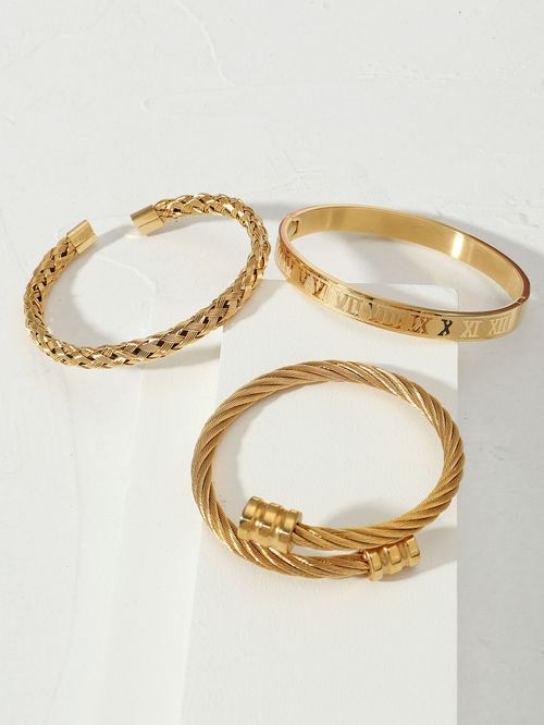 Fashionable Criss Cross Design Bangle for Women & Men, Couple Things, Stainless Steel Jewelry for Party, Daily Clothing Decor, Trendy All-match & Exquisite Jewelry for Birthday Gift, Trendy Stack Bangle