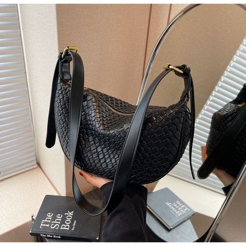 Woven Shoulder Bags for Women Tote Bags Retro Crossbody Bags Leather Luxury Purse Hobo Handbag with Adjustable Strap