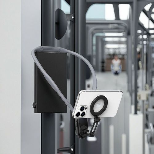 Magnetic Neck Mount for Phones - Hands Free POV Vlog Holder Chest Strap, Compatible with iPhone 16 15 14 13 Android Action Cameras Smartphone Accessories