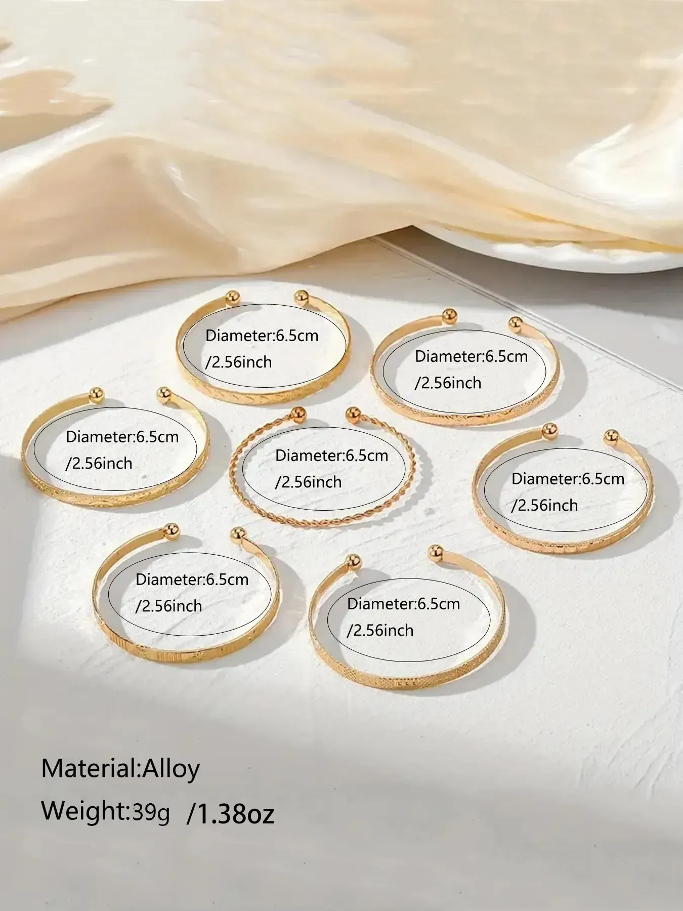 8 Pieces Hollow Floral and Bangle, Trendy Stack Bangle, Flower Design Bracelet, Bangle Bracelet Set, Elegant Women's Jewelry for All Seasons