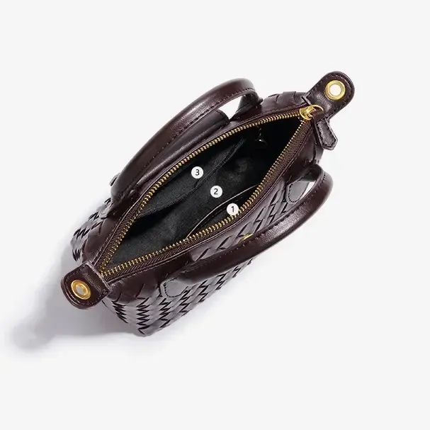 Hand-woven Shoulder Dumpling Bag 2026 New PU Leather Fashion Commuter Messenger Bag