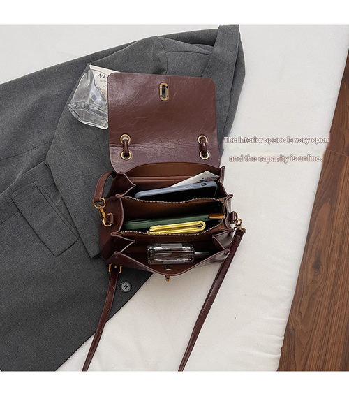 Simple Versatile Small Satchel Bag, Casual Flip Cover Clutch for Shopping & Commuting, Stylish Crossbody Shoulder Bag, Crossbody Clutch Purse