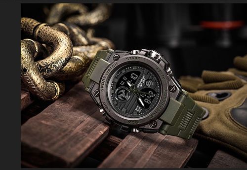 Men's Sportive Digital Watch, Fashionable Digital Watch with Luminous Dial & Alarm & Date Display Function, Waterproof Watch for Men with Box, Sporty Waterproof Watch (without watch box)