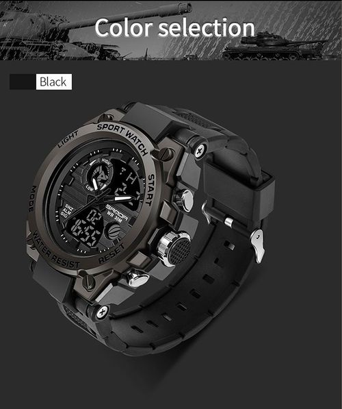 Men's Sportive Digital Watch, Fashionable Digital Watch with Luminous Dial & Alarm & Date Display Function, Waterproof Watch for Men with Box, Sporty Waterproof Watch (without watch box)