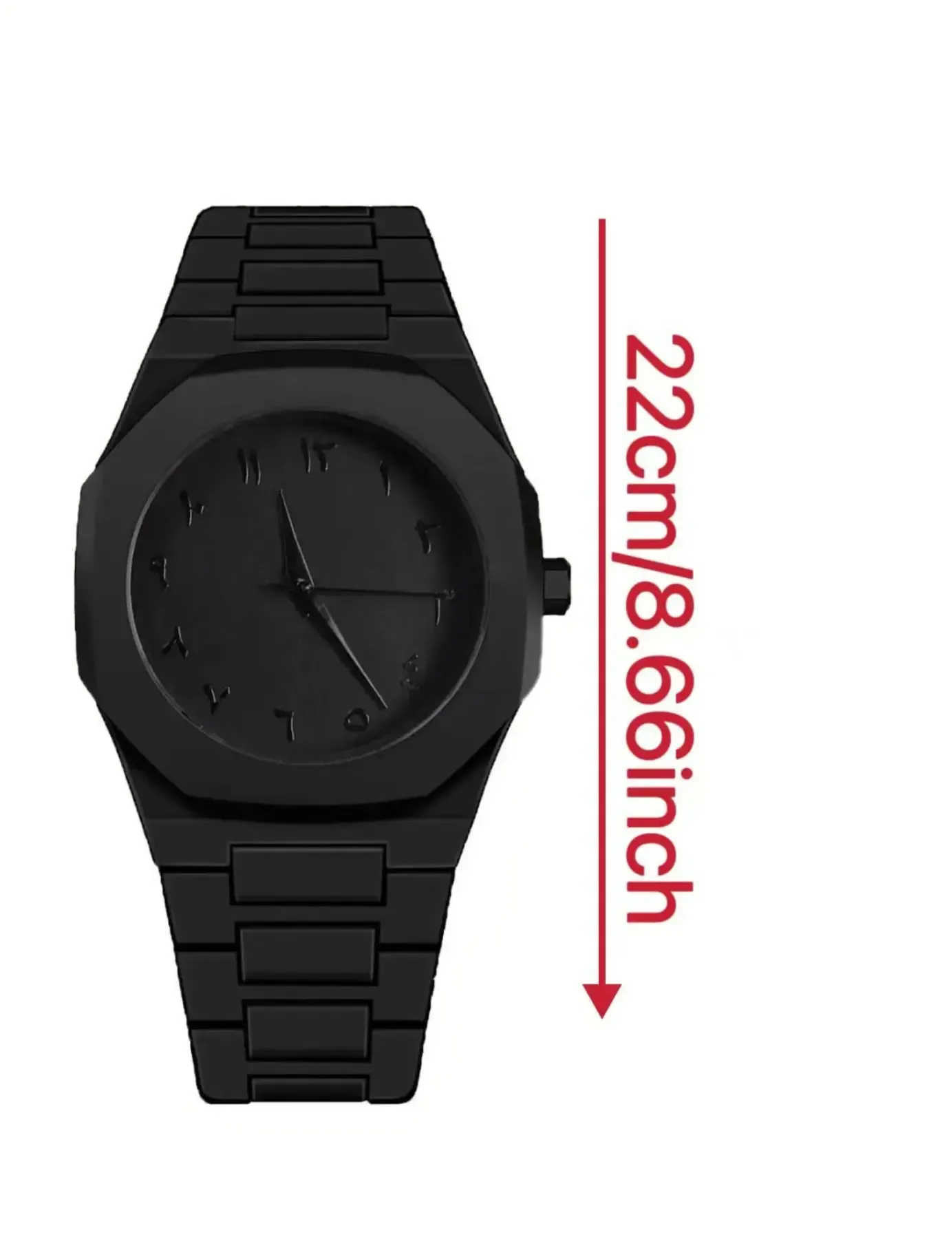 New Trendy Men's High-End Quartz Analog Watch, Arabic Numerals Wristwatch, Fashion Simple Couple Watch, Stylish and Elegant Timepiece