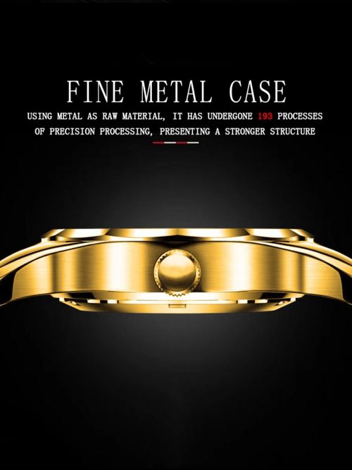 Men's Business Style Quartz Watch with Diamond Accents Calendar and Water Resistant Design Ideal for Parties and Everyday Wear Trendy and Refined Watch Box Not Included Excellent Choice for Birthday Gifting