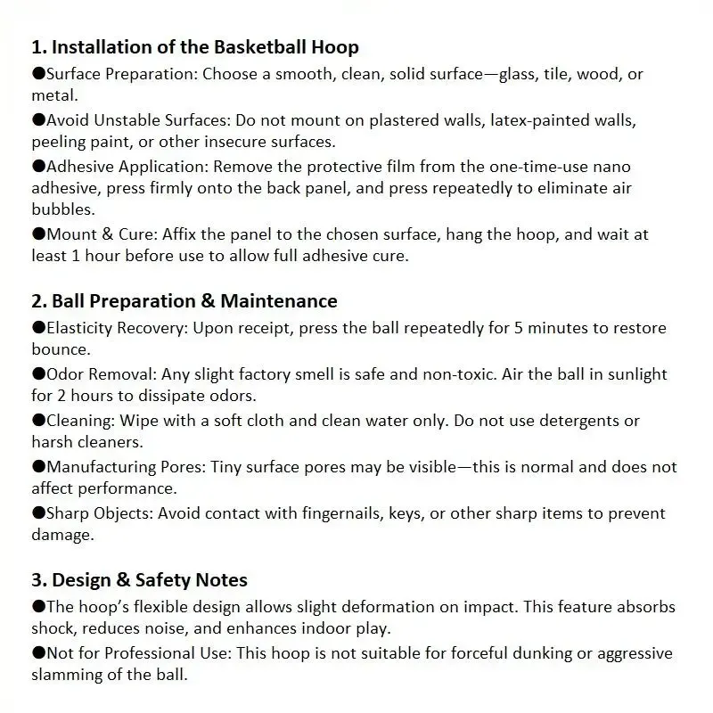 Quiet Indoor Basketball Set, Noise-Free Rebound Ball & Hoop, Noiseless Rebound Ball and Hoop for Silent Indoor Play