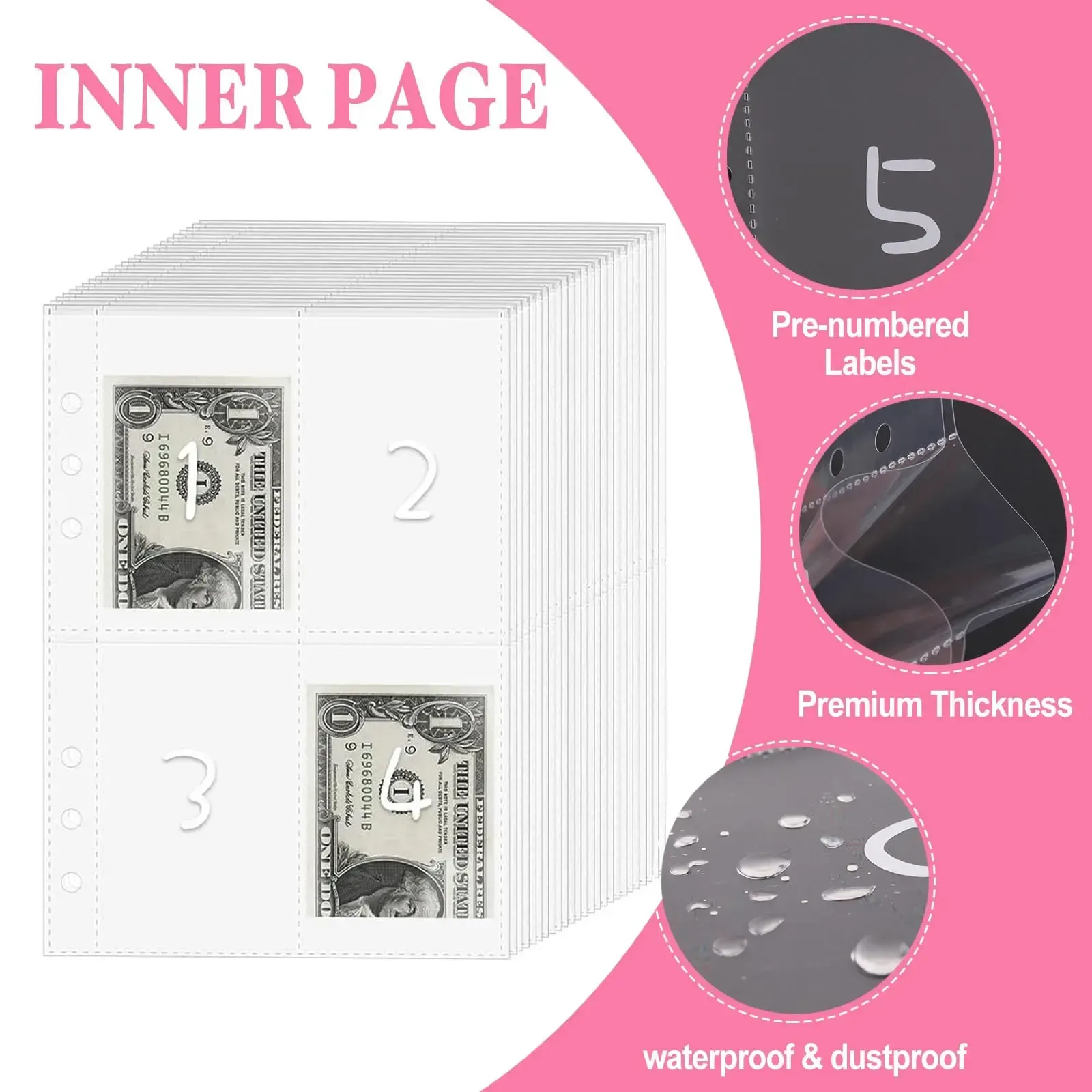 100 Envelopes Money Saving Challenge - A5 Money Saver Budget Binder Book with Cash Envelopes and Numbers, 100-Days of Easy and Funny Ways to Save $5,050 Cash Envelope Challenge Binder