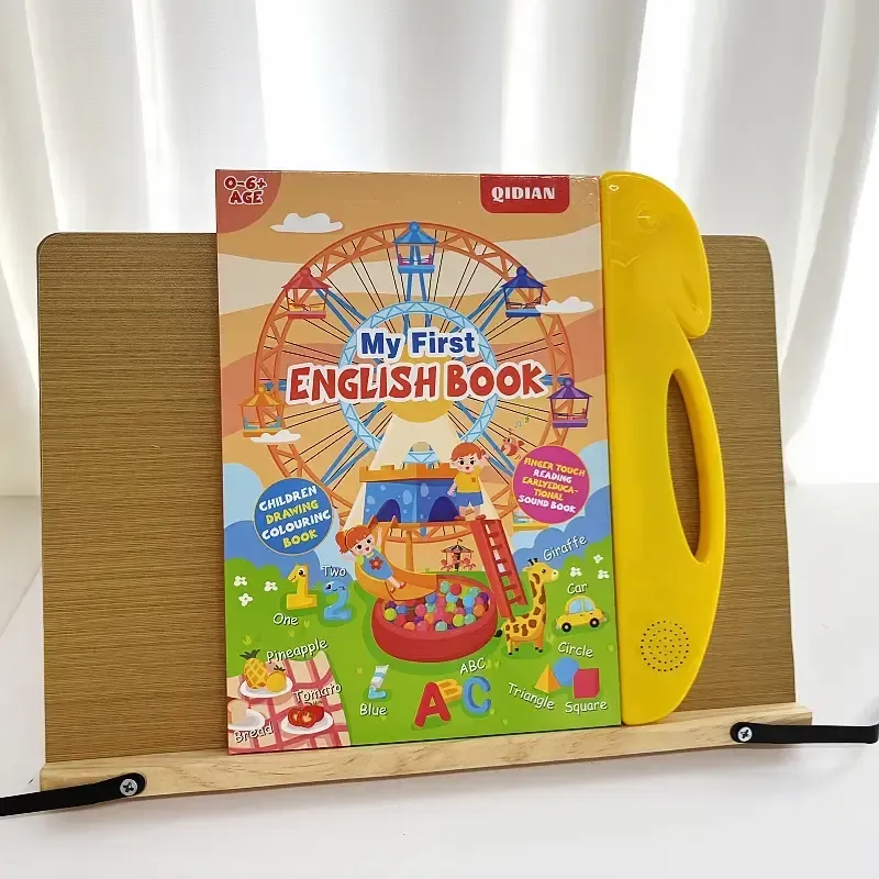 Educational Toy for Kids Ages 3–6 – Talking Sound Book with 114+ Words, 7 Themes, 4 Songs Interactive Learning for Early Education| Encourages Independent Play & Fun Learning for Kids Vocabulary Flashcards Colorful Round Square Circle Animals