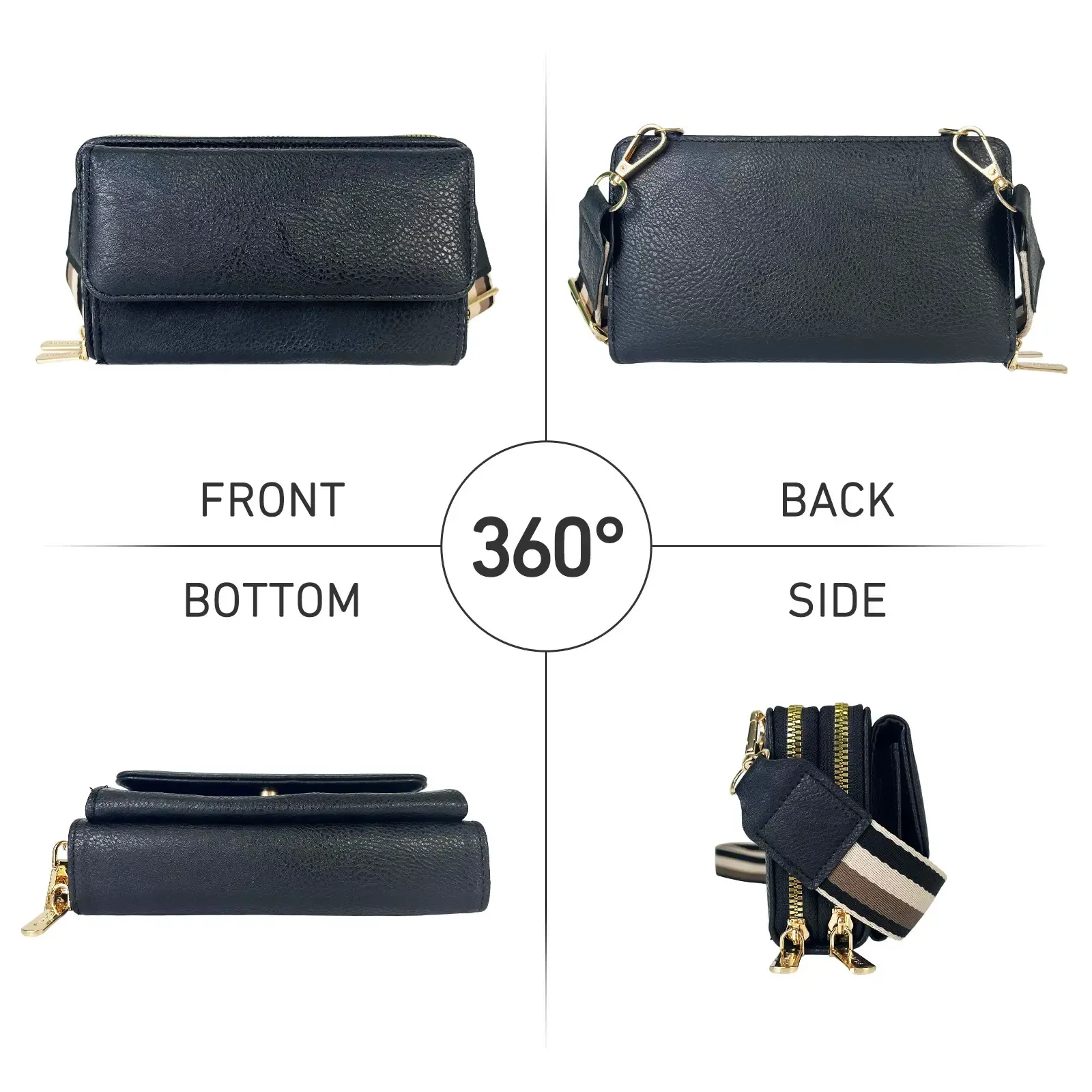 small shoulder bag adjustable wide shoulder strap trendy all-match cellphone bag woman small crossbody SpringStatements